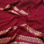 Arang Cotton Bodhua Saree Premium Combo- Merron - Image 4
